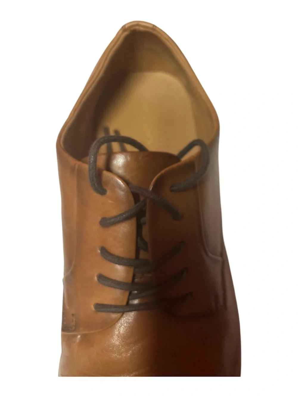 Aldo Brown Cow Leather Classic Men's Cap-Toe Oxford Leather Derby Lace Up Shoes